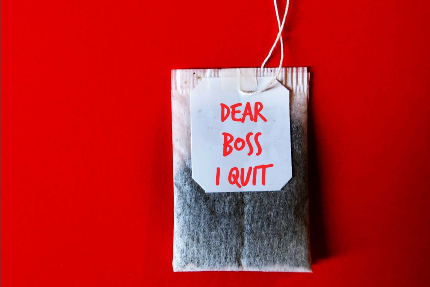 Irtisanomisilmoitus. teepussi.