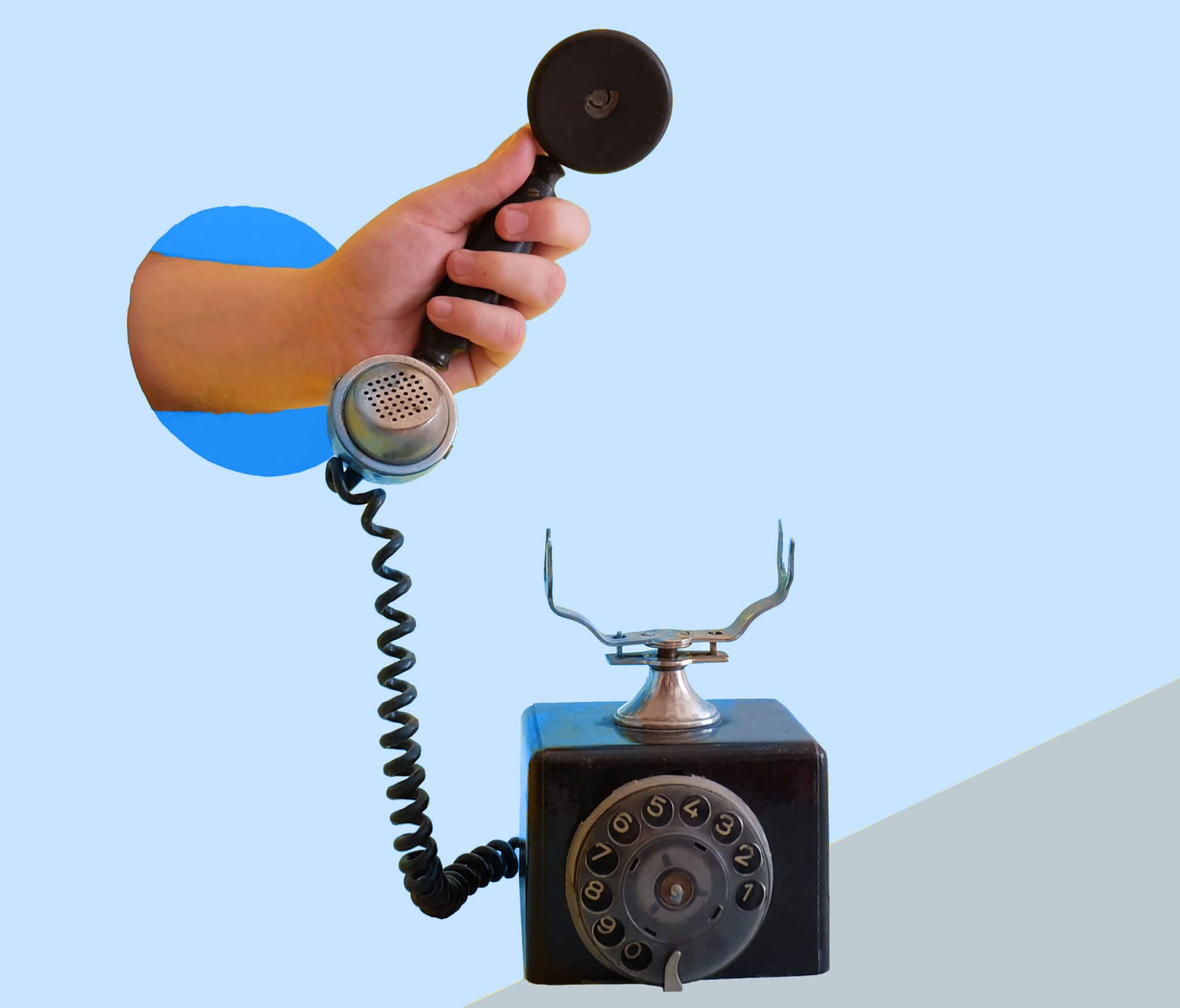 markkinointi - kuvituskuva -puhelin